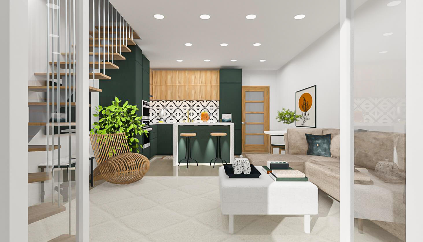 Novostavba mezonetového bytu č. 15 o velikosti 3+kk, cp: 80 m², Hustopeče