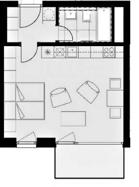 Prodej novostavby 1+kk c.p. 41,13 m2 Svitávka
